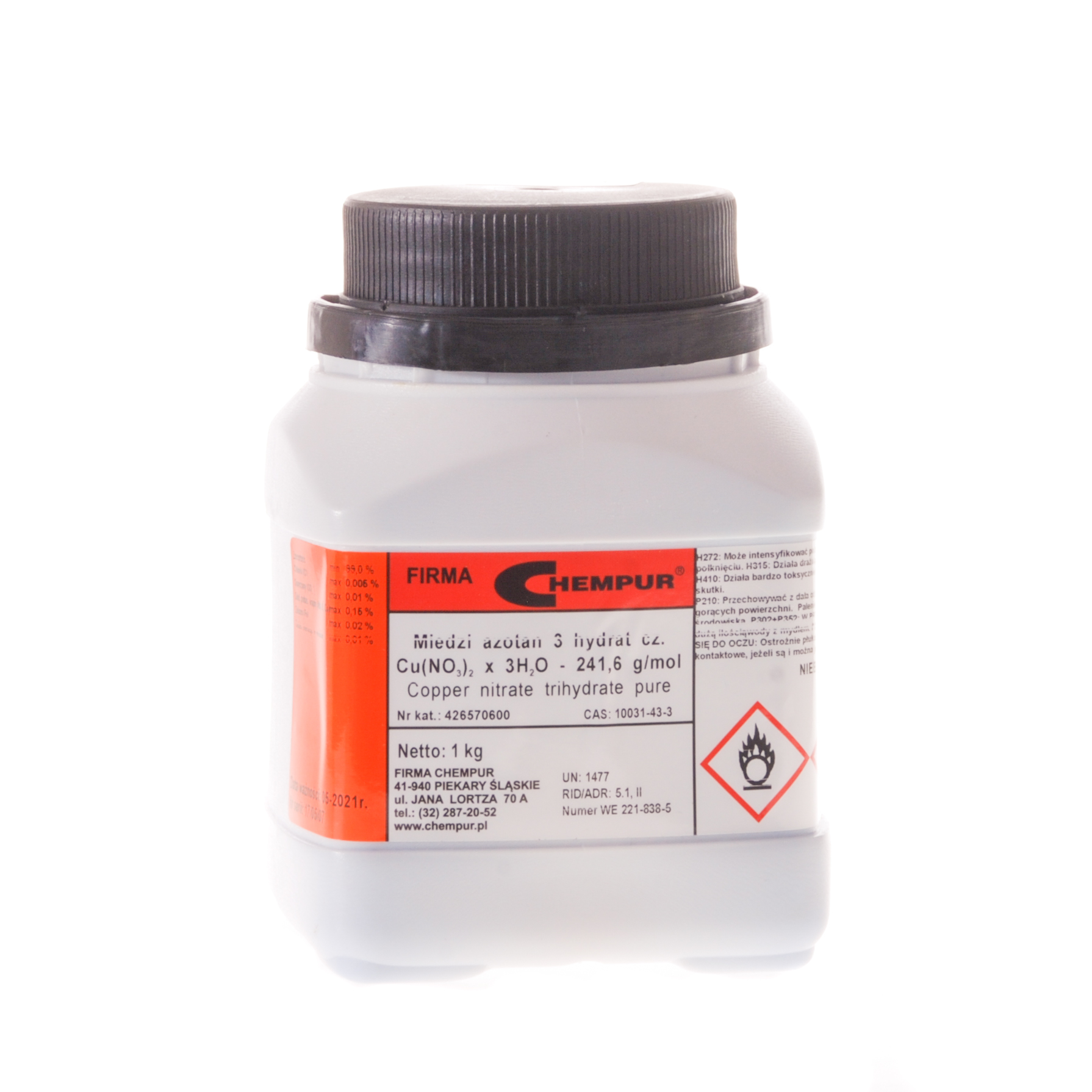 Buy Copper (II) nitrate 3 hydrate pure online store