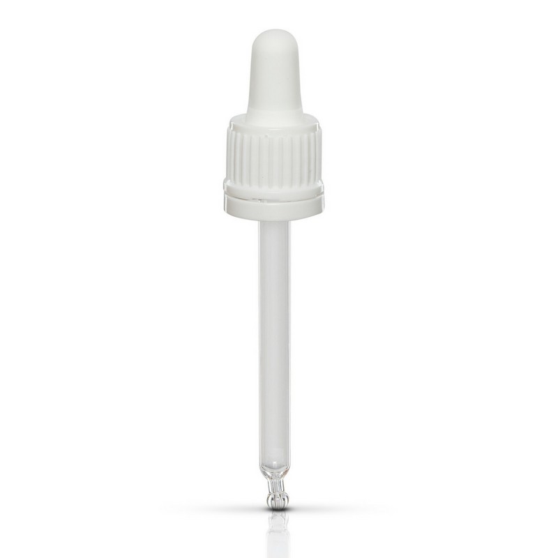 Cap PP white 18/415 with glass pipette /100 ml/