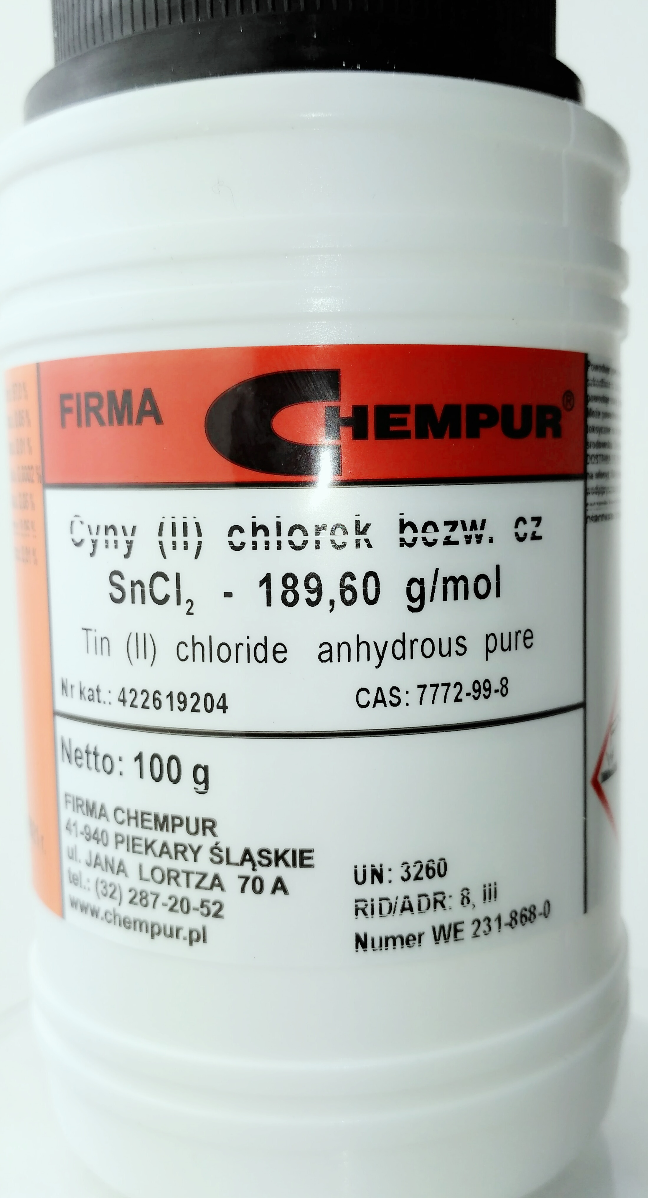 Buy Tin Ii Chloride Anhydrous Online Store N2o3 Com