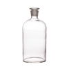 bottle with stopper clear narrow neck